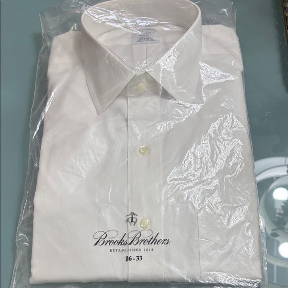 Brooks Brothers Classic White Dress Shirt - Picture 2 of 5